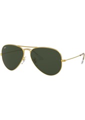 Ray-Ban Aviator Large Metal Gradient Sunglasses, Men's, Green