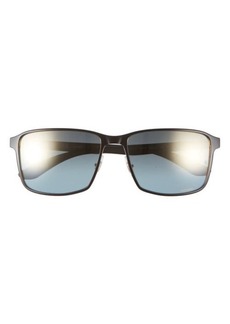 Ray-Ban Chromance 55mm Polarized Square Sunglasses