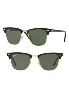 Ray-Ban Classic Clubmaster 51mm Polarized Sunglasses