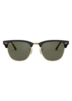 Ray-Ban Clubmaster 55mm Polarized Sunglasses in Black at Nordstrom