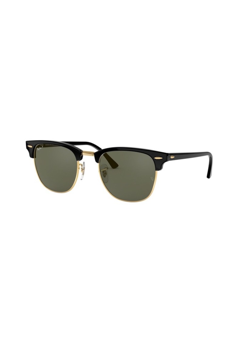 Ray-Ban Clubmaster Classic Polarized Sunglasses, Men's, Crystal Green Pol | Father's Day Gift Idea