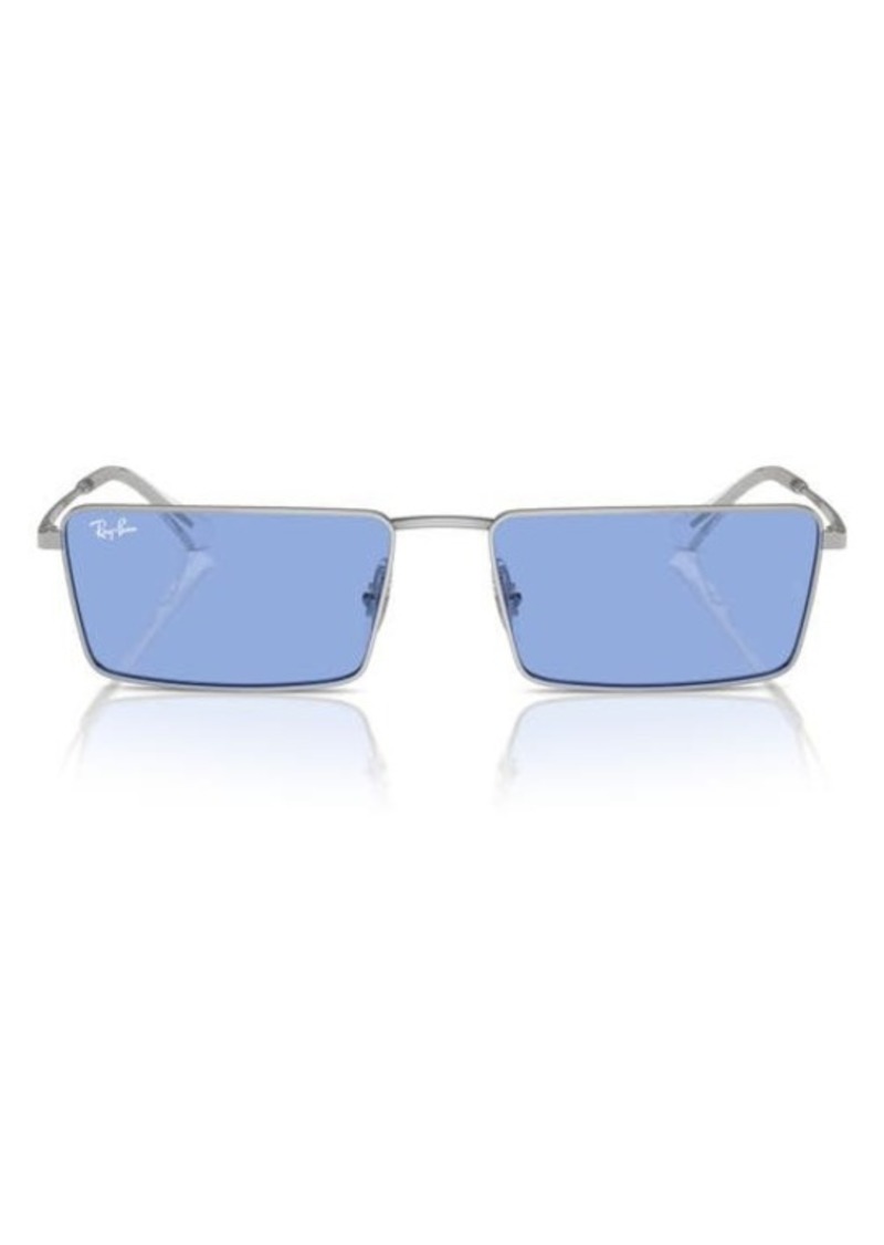 Ray-Ban Emy 56mm Rectangular Sunglasses