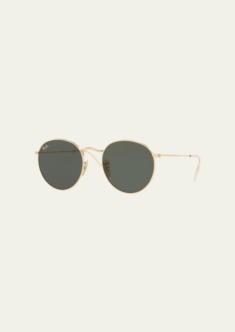 Ray-Ban Gradient Round Metal Sunglasses  53MM