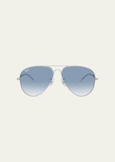 Ray-Ban Gradient Vintage-Style Metal Aviator Sunglasses  58mm