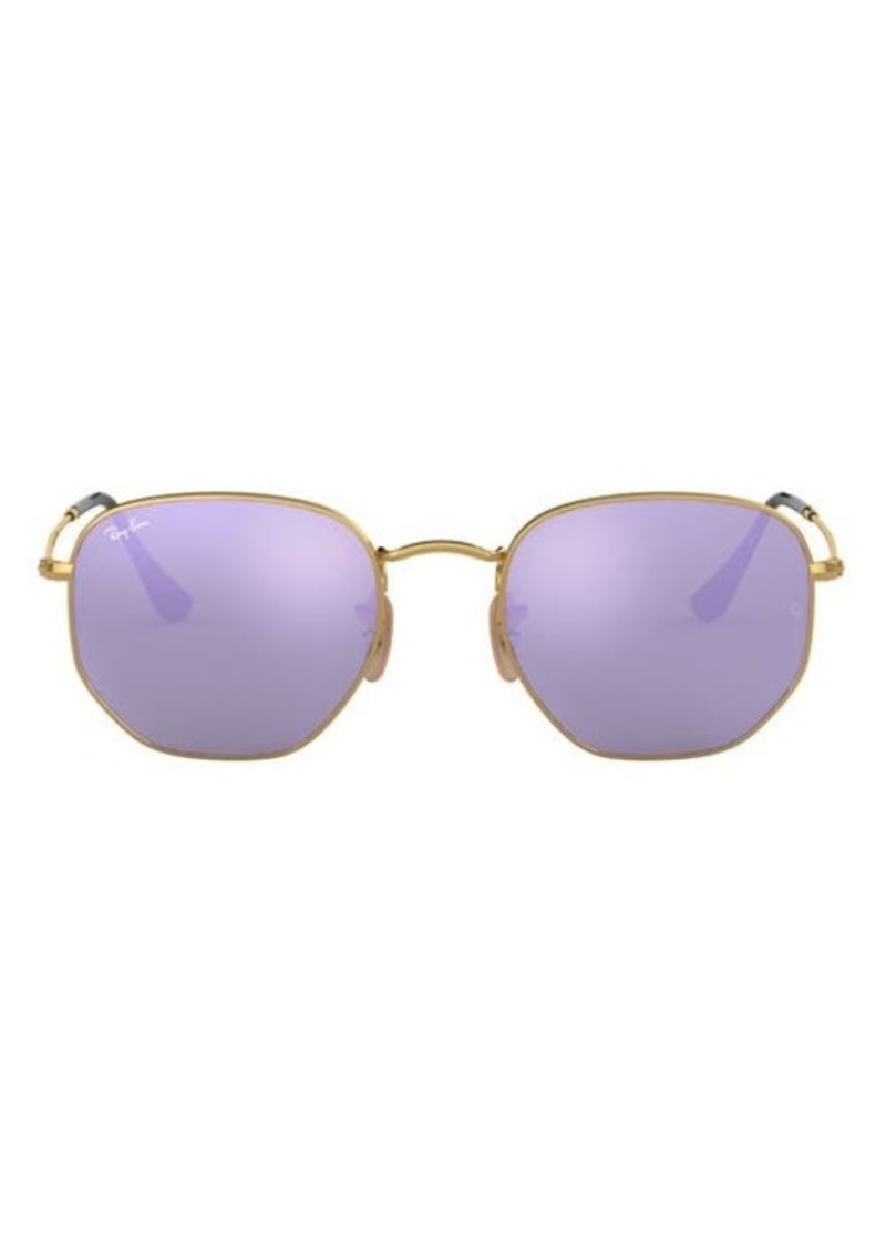 Ray-Ban Ray-Ban Icons 51mm Sunglasses in Gold/Wisteria Flash at Nordstrom |  Sunglasses