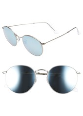 Ray-Ban Icons 53mm Retro Sunglasses in Silver Mirror at Nordstrom