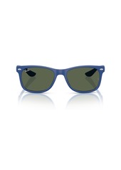 Ray-Ban Jr Sunglasses, Junior New Wayfarer Kids RB9052SF - Rubber Blue