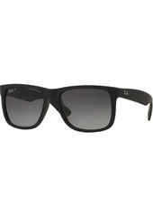 Ray-Ban Justin Classic Polarized Sunglasses, Men's, Black/Grey Polarized