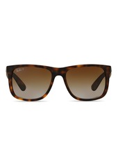 Ray-Ban Unisex Justin Polarized Square Sunglasses, 55mm