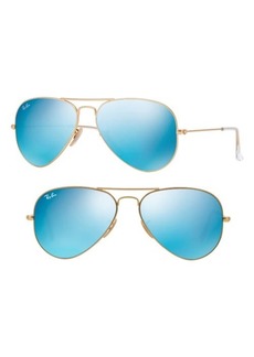 Ray-Ban Large Icons 62mm Aviator Sunglasses in Green/Blue at Nordstrom