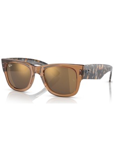 Ray-Ban Mega Wayfarer 51 Unisex Sunglasses - Transparent Brown