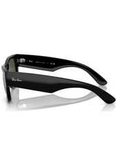 Ray-Ban Unisex Mega Wayfarer Low Bridge Fit Sunglasses RB0840SF - Black