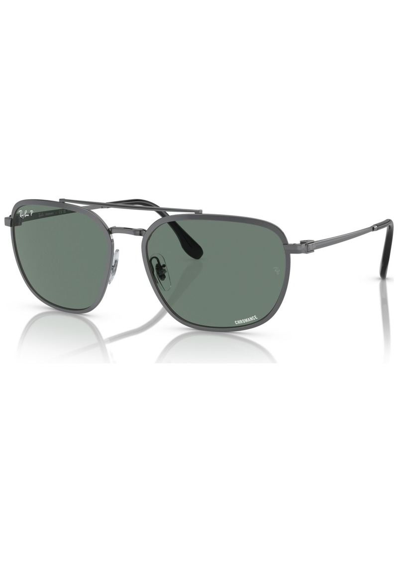 Ray-Ban Men's Polarized Sunglasses, RB3708 Chromance - Gunmetal