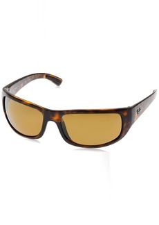 Ray-Ban Men's RB4283CH Chromance Rectangular Sunglasses