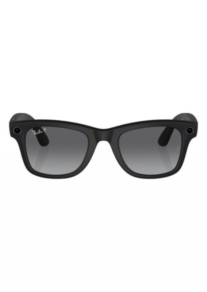 'Ray-Ban Meta 50mm Polarized Wayfarer Tech Sunglasses