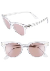Ray-Ban Meteor 50mm Polarized Wayfarer Sunglasses in Crystal/Violet Solid at Nordstrom