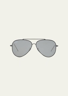 Ray-Ban Mirrored Metal & Plastic Aviator Sunglasses