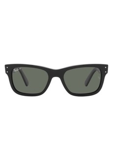Ray-Ban Mr Burbank 55mm Polarized Rectangle Sunglasses