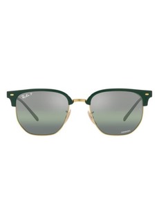 Ray-Ban New Clubmaster 51mm Mirrored Polarized Irregular Sunglasses