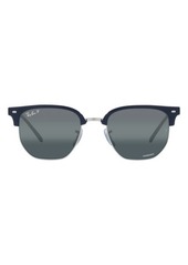 Ray-Ban New Clubmaster 55mm Mirrored Polarized Irregular Sunglasses