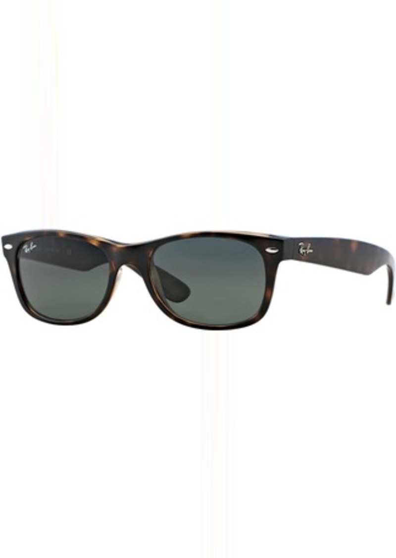 Ray-Ban New Wayfarer Classic Sunglasses, Men's, Tortoise/Crystal Green