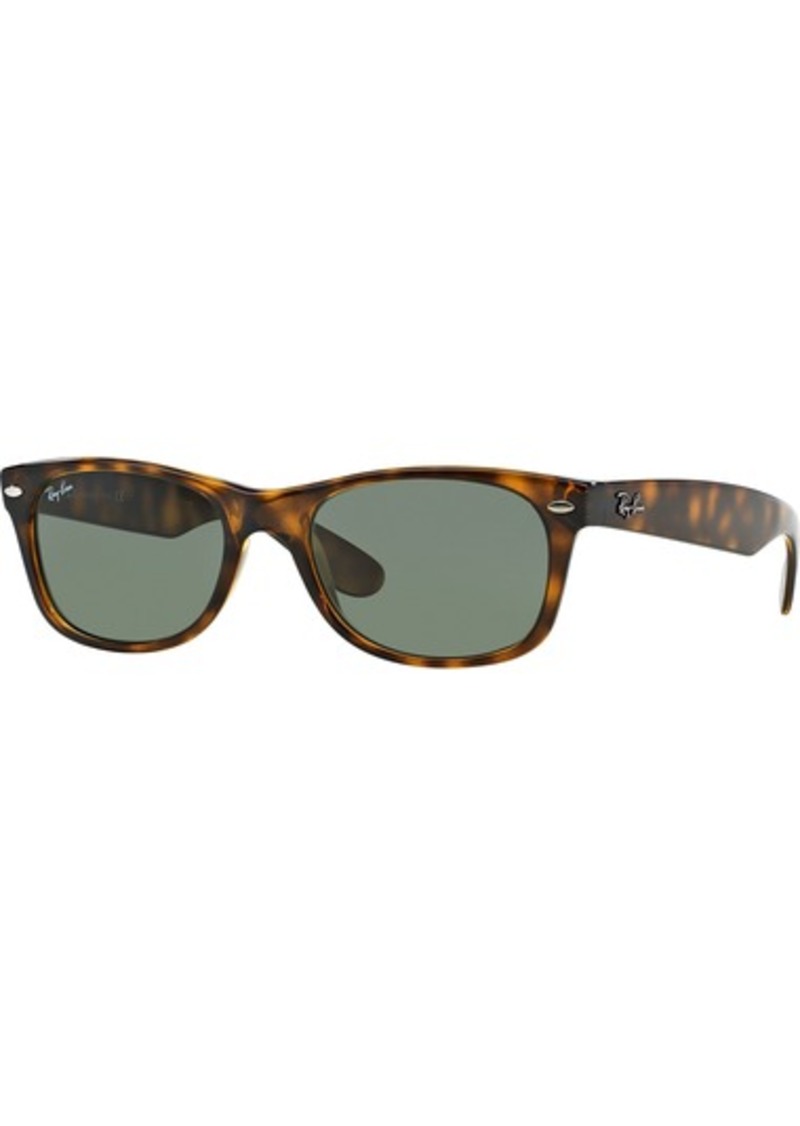 Ray-Ban New Wayfarer Classic Sunglasses, Men's, Tortoise/Green