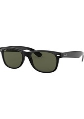Ray-Ban New Wayfarer Classics Polarized Sunglasses, Men's, Blue/Green Polar