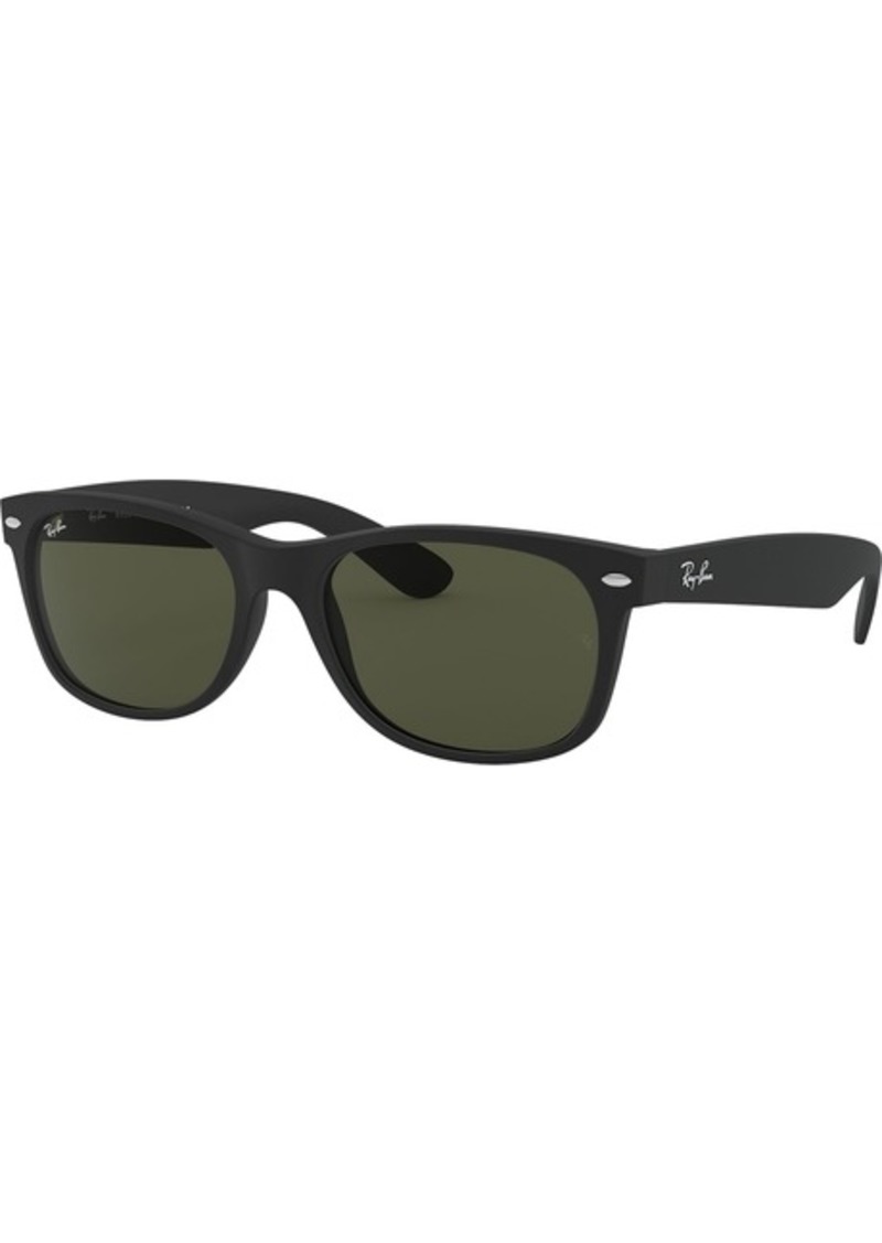 Ray-Ban New Wayfarer Polarized Sunglasses, Men's, Tortoise/Green