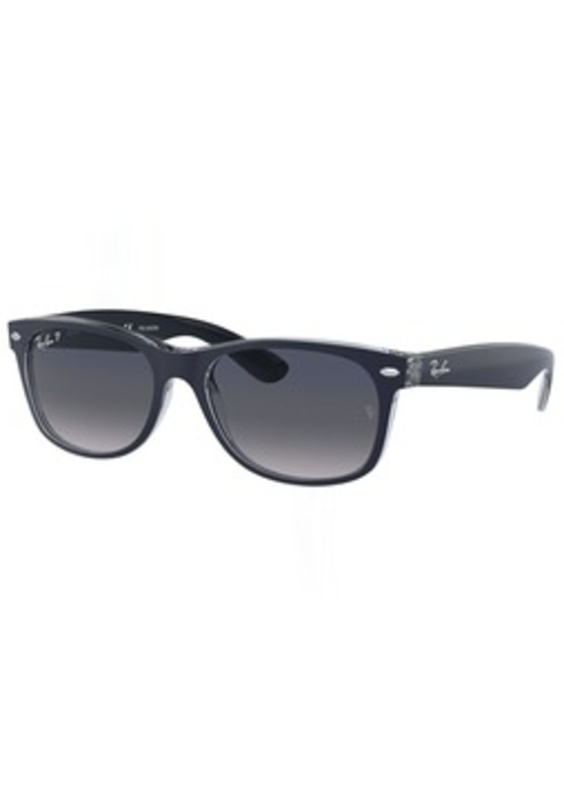 Ray-Ban New Wayfarer Sunglasses, Men's, Matte Blue/blue Gradient