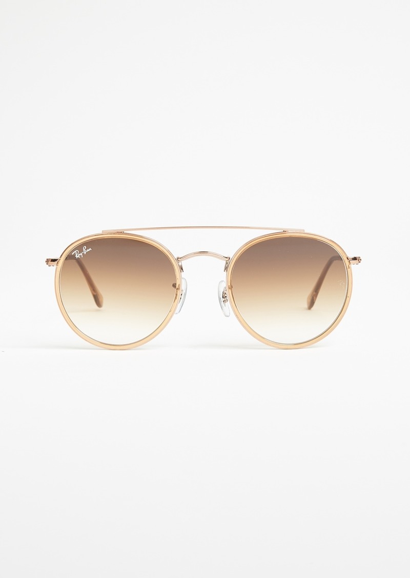 Ray Ban Ray Ban Phantos Round Browbar Sunglasses Sunglasses