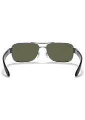 Ray-Ban Polarized Sunglasses , RB3522 - GUNMETAL/GREEN POLAR