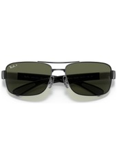 Ray-Ban Polarized Sunglasses , RB3522 - GUNMETAL/GREEN POLAR