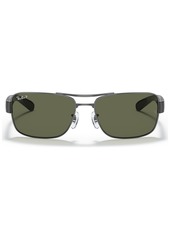 Ray-Ban Polarized Sunglasses , RB3522 - GUNMETAL/GREEN POLAR