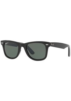 Ray-Ban Polarized Sunglasses , RB4340 Wayfarer Ease - BLACK/GREEN POLAR