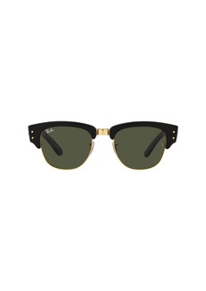 Ray-Ban RB0316S Mega Clubmaster Square Sunglasses Black on Gold/Green