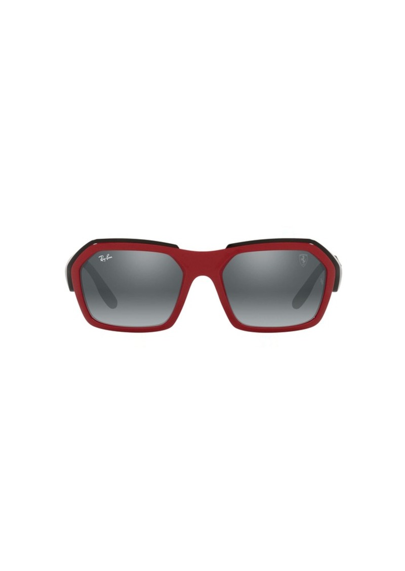 Ray-Ban RB4367M Scuderia Ferrari Collection Rectangular Sunglasses