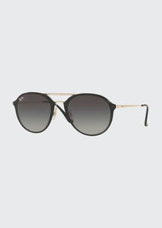 Ray-Ban Round Gradient Mirrored Sunglasses