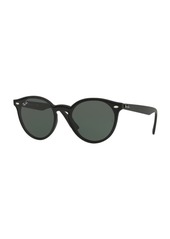 Ray-Ban Round Lens-Over-Frame Plastic Sunglasses