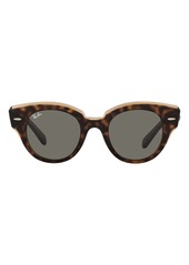 Ray-Ban Roundabout 47mm Round Sunglasses in Havana Brown/Dark Grey at Nordstrom