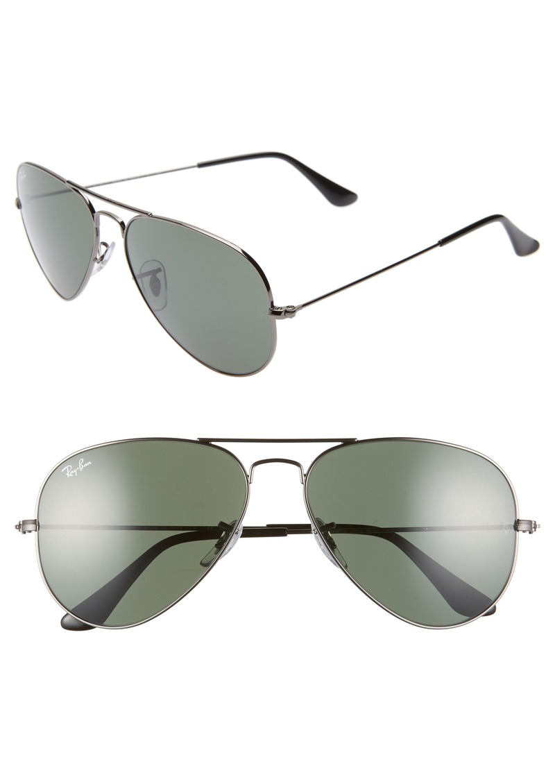 Ray Ban Ray Ban Standard Original 58mm Aviator Sunglasses Sunglasses