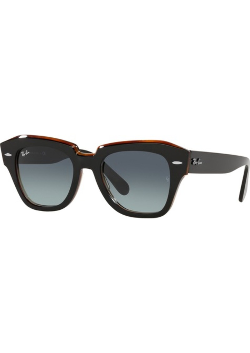 Ray-Ban State Street Sunglasses, Men's, Black/Brown