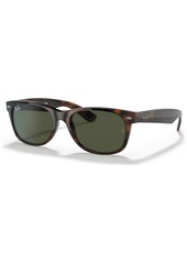 Ray-Ban Sunglasses, RB2132 New Wayfarer Color Mix - BLACK CLEAR/GREEN