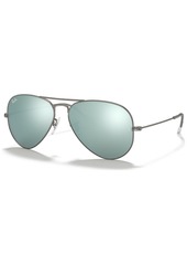 Ray-Ban Sunglasses, RB3025 Aviator Mirror - Silver, Gray Mirror