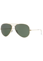 Ray-Ban Sunglasses, RB3026 Aviator Large - GOLD/GREEN