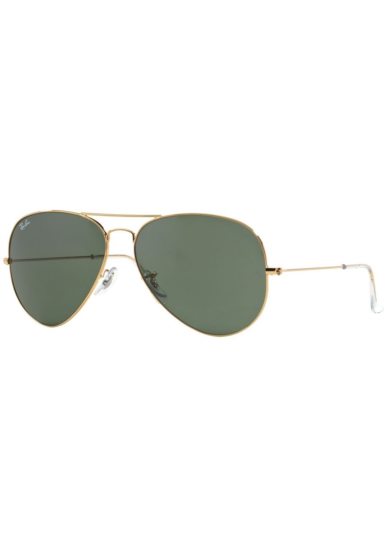 Ray-Ban Sunglasses, RB3026 Aviator Large - GOLD/GREEN