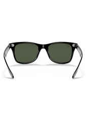 Ray-Ban Sunglasses, RB4195 Wayfarer Liteforce - BLACK SHINY/GREEN