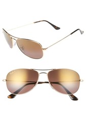 Ray-Ban Tech 59mm Polarized Sunglasses in Gold/Purple at Nordstrom