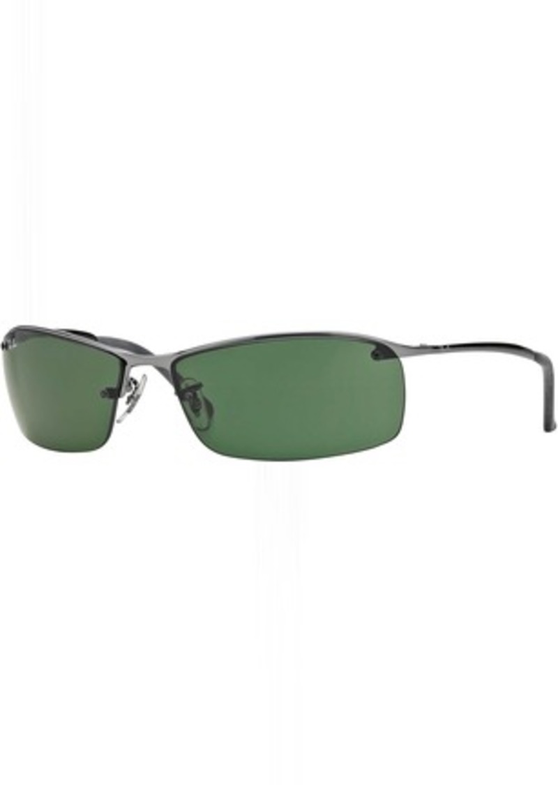 Ray-Ban Top Bar Sunglasses, Men's, Gunmetal/Green