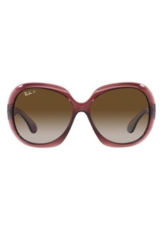 Ray-Ban Transparent 60mm Polarized Butterfly Sunglasses