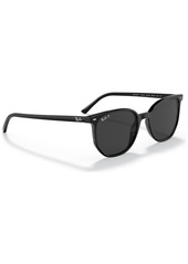 Ray-Ban Unisex Elliot 54 Polarized Low Bridge Fit Sunglasses, RB2197F54-p - Black